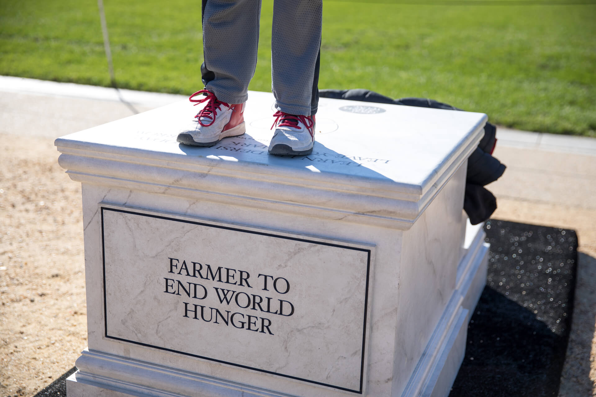 Good Starts Young Pedestals - Farmer to End World Hunger