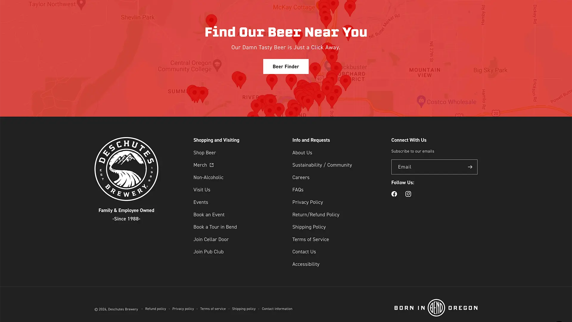 Deschutes Brewery Website