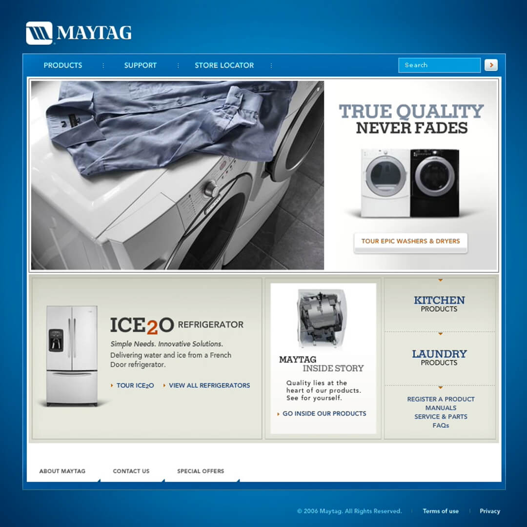 Maytag Website