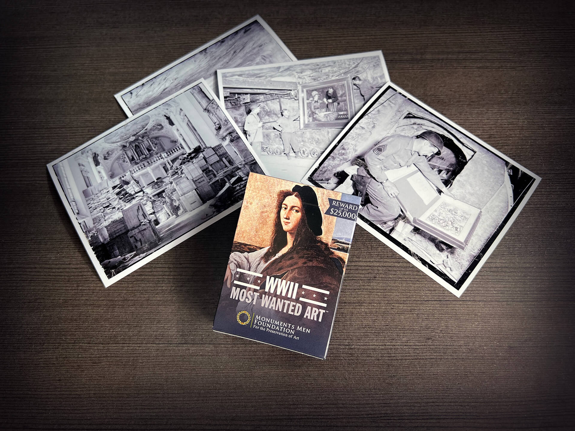 WWII Most Wanted Art™ — Playing cards by the Monuments Men Foundation