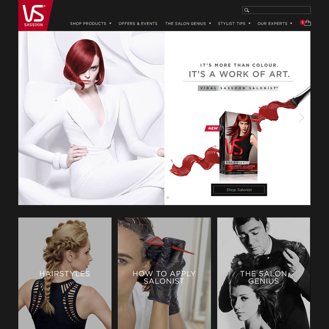 Vidal Sassoon Website
