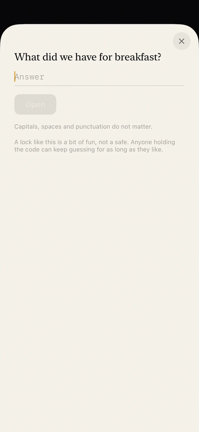 Unlocking a message